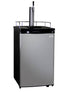 Kegco Single Tap Beer Kegerator with Black Cabinet and Stainless Steel Door K199SS-1NK