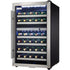 Danby 20" Wide 38 Bottle Dual Zone Stainless Steel Wine Refrigerator DWC114BLSDD