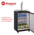 Kegco Full Size Spacious Black Kegerator with Freestanding Cabinet Z163B-1NK - BBQHangout