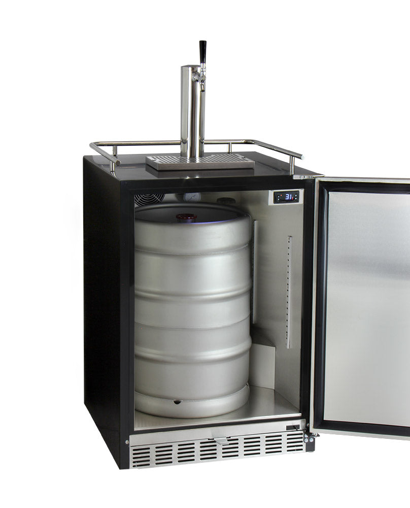 Kegco Digital Undercounter Kegerator with X CLUSIVE Premium Direct Dra BBQHangout