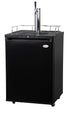 Kegco Full Size 1-Tap Beer Keg Dispenser with Matte Black Door K309B-1NK