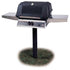 MHP Freestanding Propane Gas Grill With Stainless Steel Shelves And Grids In-Ground Post WNK4DD