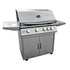RCS Premier Series 40 Inch 5 Burner Freestanding Natural Gas Grill With Rear Infrared Burner RJC40A-NG